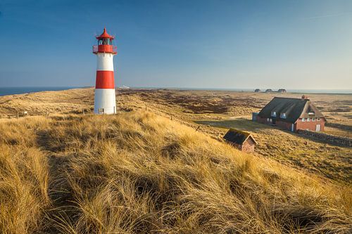 Lighthouse List-Ost op Sylt in de winter