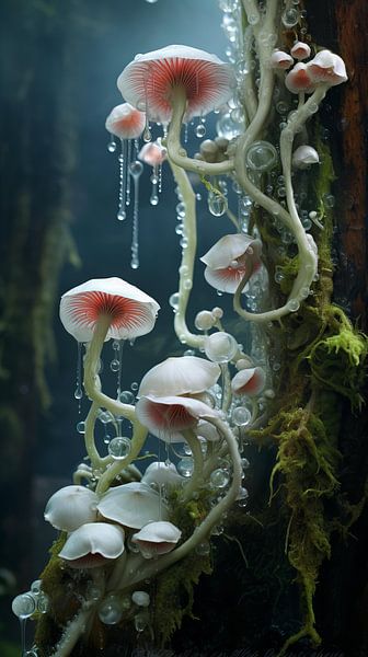 Fungi in the Rain by Amanda Moore