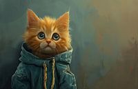 Kitten winter coat | Fluff Explorer by Eye catching paintings thumbnail
