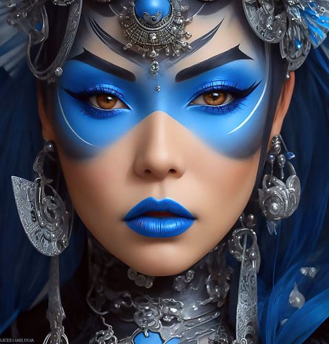 Steampunk Geisha Portrait.