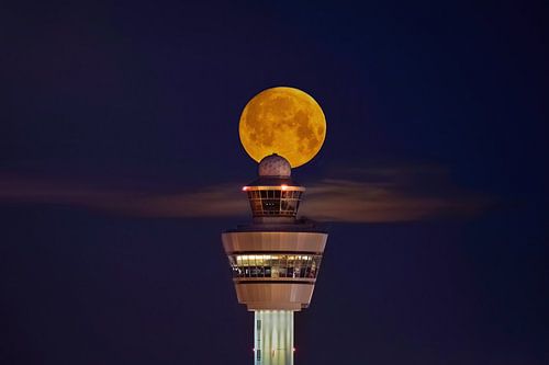 Schiphol  supermoon