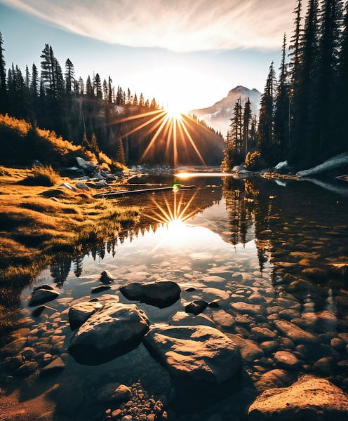Sonnenuntergang im Herbst von fernlichtsicht