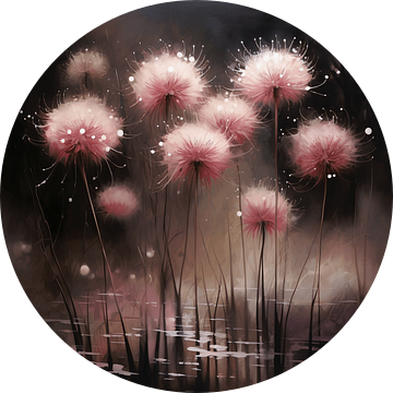 Verstilde Roze Pracht: Een Zee van Alliums in Dromerig Licht van Karina Brouwer