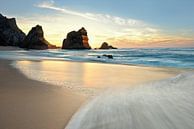 Zonsondergang bij Praia da Ursa - prachtig Portugal van Rolf Schnepp thumbnail