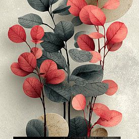 Feuilles audacieuses et cercles doux sur La collection ARTEO