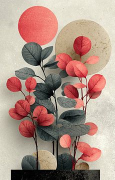 Bold Leaves and Soft Circles