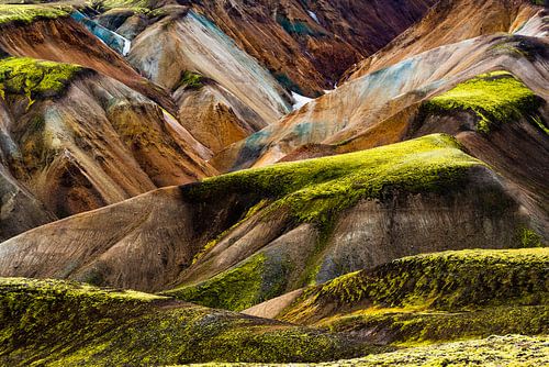 Bunte Berge um Landmannalaugar in Island