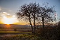 Blick in Richtung Kreuzberg im Frühling