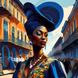 New Orleans Woman by Gert-Jan Siesling