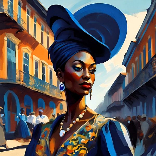 New Orleans Woman van Gert-Jan Siesling