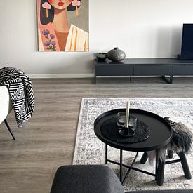 Photo de nos clients: Portrait coloré, moderne et abstrait par Carla Van Iersel, sur ArtFrame