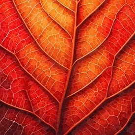 Herbstgeometrie – Blatt im Wandel von Sabine Wagner