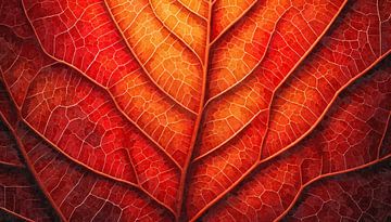 Géométrie automnale - feuille en mutation