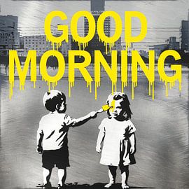 Good morning - Stencil Art von Team W 32 Gallery