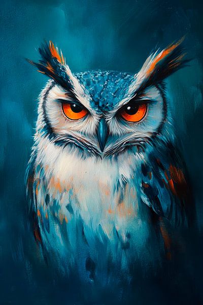 Eule im Fokus von Poster Art Shop