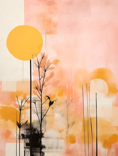 Abstracte Bloementuin