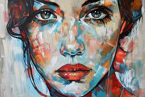 portrait abstrait femme