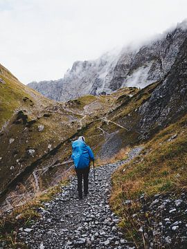 Lamsenjochhütte dans les montagnes du Karwendel sur Kai Hackl