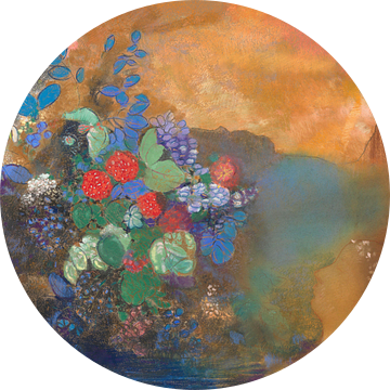 Ophelia tussen de bloemen, Odilon Redon