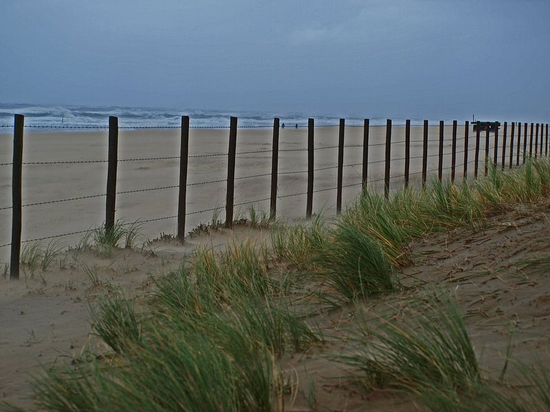Strand tijdens storm by Rinke Velds