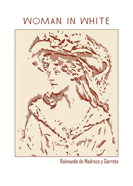 Vrouw in het wit - Raimundo de Madrazo y Garreta van DOA Project