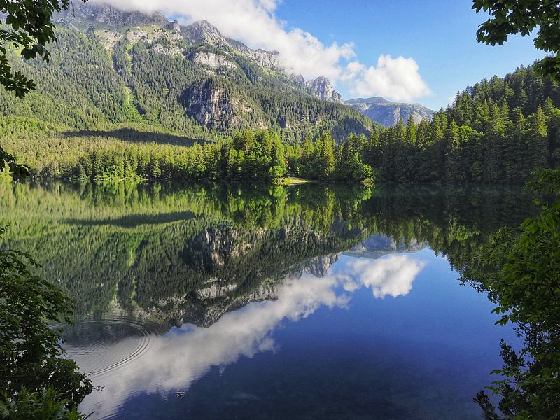 Photo de montagne spectaculaire des célèbres Trois Cimets dans les Dolomites - un motif intemporel pour tous les amoureux de la montagne. Des structures claires, des parois rocheuses impressionnantes et un décor alpin incomparable font de cette image le point fort de chaque mur. par Miriam Schwarzfischer Fotografie