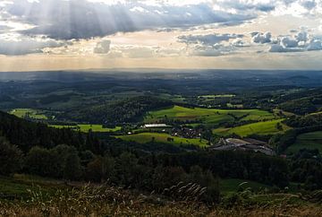 Wunderschöne Landschaft bei Fulda in Hessen von Wolfgang Unger