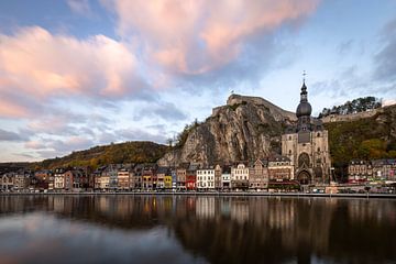 Belgian town of Dinant in soft autumn light by OCEANVOLTA