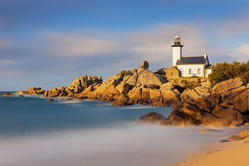 Vuurtoren op Bretagne, Frankrijk van Adelheid Smitt