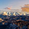 Sonnenuntergang in den Alpen mit Blick auf Watzmann von Dieter Meyrl
