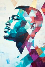 Geometric spirit - sea of colours of the soul by Poster Art Shop