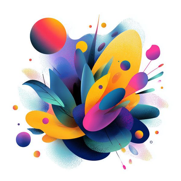 Abstracte kleurrijke vormen van ARTemberaubend