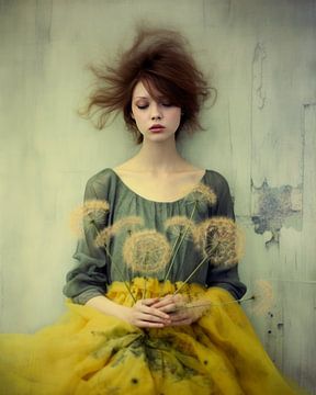 Portret "Dandelions" van Carla Van Iersel