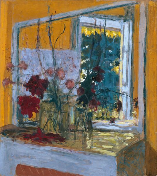 Flowers on a Mantelpiece at Les Clayes, Édouard Vuillard by Masterful Masters