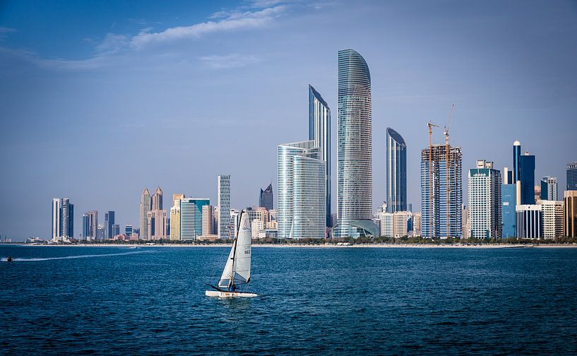 Abu Dhabi skyline by Inge van den Brande