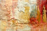 Abstract schilderij, zachte, neutrale kleuren