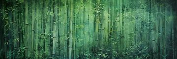 Grungy Bamboo Jungle #IV van Studio XII