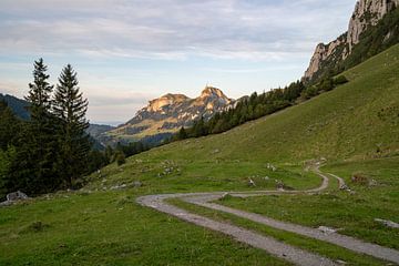 Zonsondergang op de Hoher Kasten in de Appenzeller Alpen