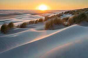 Sonnenuntergangsstrand Ameland - Natürliches Ameland von Anja Brouwer Fotografie