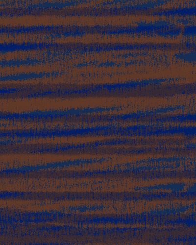 Rayures bleu cobalt sur marron. Motif rétro des années 70. Décoration minimaliste.