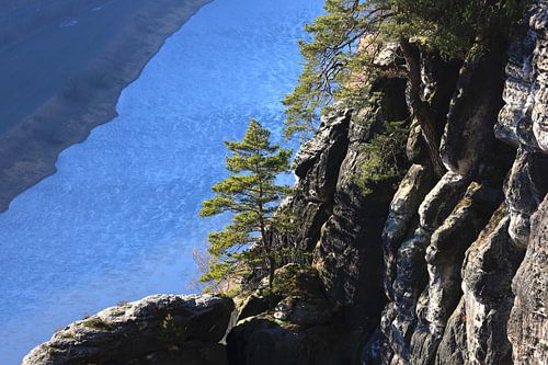 Elbe Sandstone Mountains in winter
