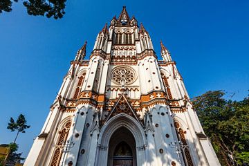 Our Lady of Lourdes church in Trichy, India by WorldWidePhotoWeb