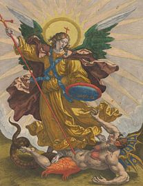 L'archange Michel vainquant le diable (1585) sur Timeless Artworks