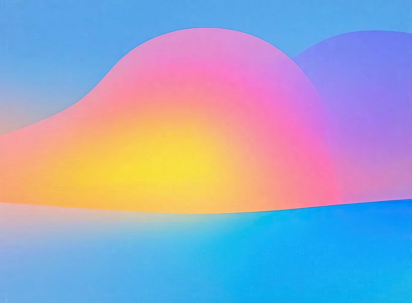 Colour gradient | Serene Hills in Pastel by Modern Collection