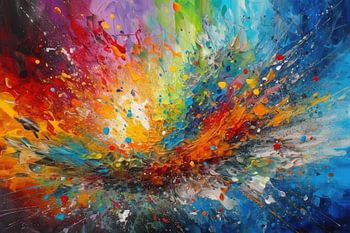 Chroma Spatial Rise Illustration Farbspritzer