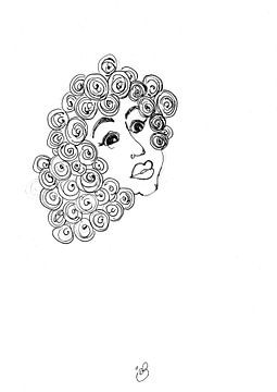 Illustration Curl Head by It's all Round Living