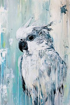 Abstract kaketoe schilderij op canvas van Imperial Art House