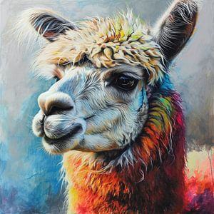 alpaga fourrure andine laine animal portrait frugal apaisant