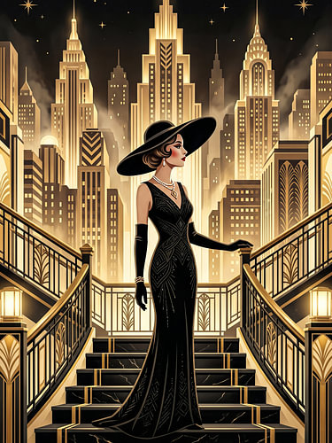 Glamour in de Gouden Eeuw – De nacht is van haar – Art-déco-elegantie