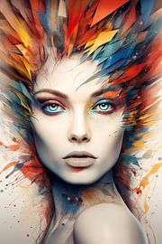 Abstract face by Imagine